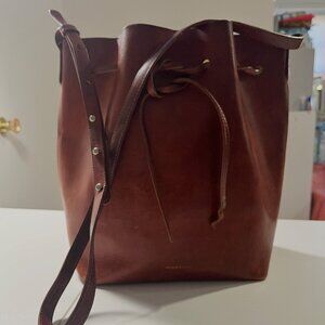 Mansur Gavriel Large Brown Bucket Bag